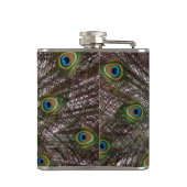 Schöner Pfau Flachmann (Rückseite)