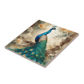 Schöner Pfau Fliese (Seite)