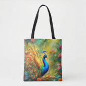 Schöner Pfau im Gartenvogel 98 Tasche (Vorderseite)