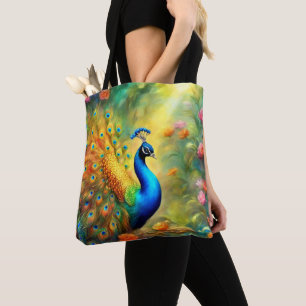 Schöner Pfau im Gartenvogel 98 Tasche