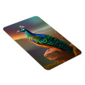 Schöner Pfau Magnet (Rechte Seite)