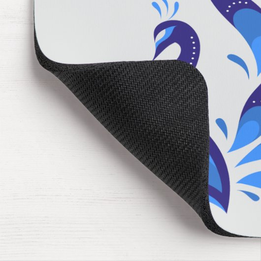 Schöner Pfau Mousepad (Ecke)