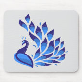 Schöner Pfau Mousepad (Vorne)