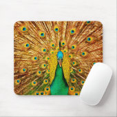 Schöner Pfau Mousepad (Mit Mouse)