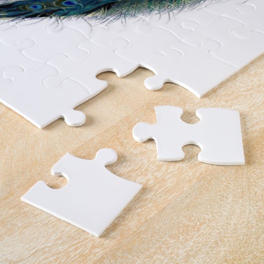 Schöner Pfau Puzzle (Seite)