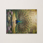 Schöner Pfau-Puzzle Puzzle (Horizontal)