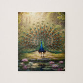 Schöner Pfau-Puzzle Puzzle (Vertikal)