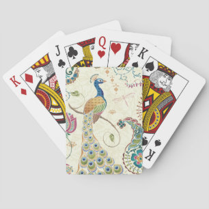 Schöner Pfau Spielkarten