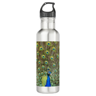 Schöner Pfauen Vogel Edelstahlflasche