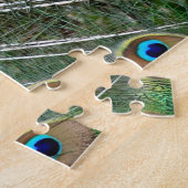 Schöner Pfauenprofil Puzzle (Seite)