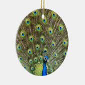 Schöner Pfauenvogel Keramik Ornament (Rechts)