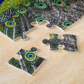 Schöner Pfauenvogel Puzzle (Seite)