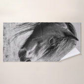 SCHÖNER PFERD BADEHANDTUCH (Badehandtuch)