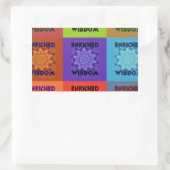 Schöner phantastischer Pop mit reichhaltiger Weish Rechteckiger Aufkleber (Tasche)