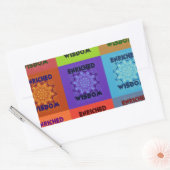 Schöner phantastischer Pop mit reichhaltiger Weish Rechteckiger Aufkleber (Umschlag)