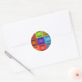 Schöner phantastischer Pop mit reichhaltiger Weish Runder Aufkleber (Umschlag)