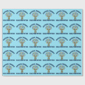 Schöner Physiotherapeut Blue Birthday Geschenkpapier (Flach)