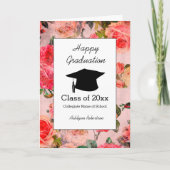 Schöner Pink-Abschluss Karte (Vorderseite)