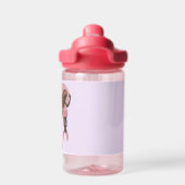 Schöner Pink Ballerina Tanz Trinkflasche (Rückseite)