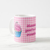 Schöner Pink Cupcake Kaffeetasse (Vorderseite Links)