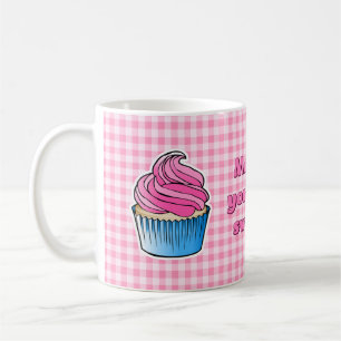 Schöner Pink Cupcake Kaffeetasse