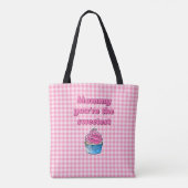 Schöner Pink Cupcake Tasche (Rückseite)