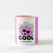 Schöner Pink Dog Kaffee Tasse Neues Design (Mittel)
