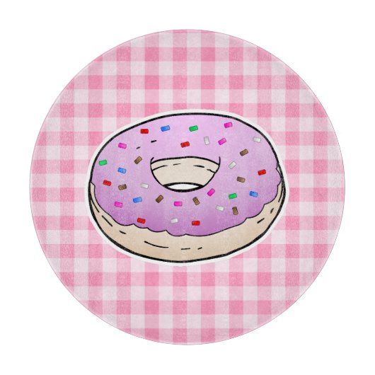 Schöner Pink Donut Schneidebrett (Vorderseite)