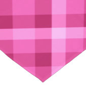 Schöner Pink Magenta Karierter kleiner Tischläufer (Ecke)