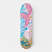 Schöner Pink Mermaid Schwanz Skateboard (Vorne)