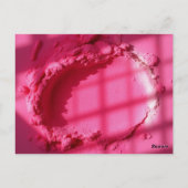 Schöner Pink Powderraum Postkarte (Rückseite)