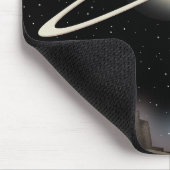 Schöner Planet, der im Weltraum steht. Mousepad (Ecke)