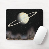Schöner Planet, der im Weltraum steht. Mousepad (Mit Mouse)