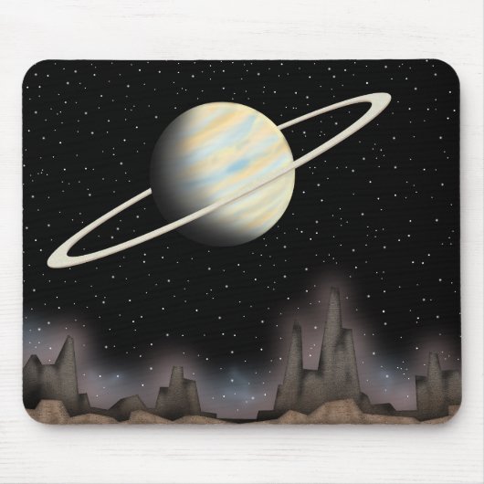 Schöner Planet, der im Weltraum steht. Mousepad (Vorne)