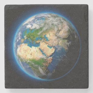 Schöner Planet-Erde-Stone-Untersetzer Steinuntersetzer