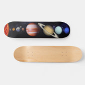 Schöner Planet im Universum Skateboard (Horizontal)