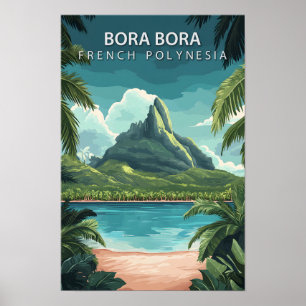 Schöner Platz Bora Bora Französisch Polynesien Rei Poster