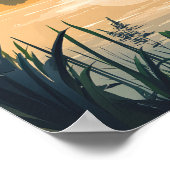 Schöner Platz Okavango Delta Botswana Poster (Ecke)