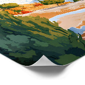 Schöner Platz Pamukkale Türkei Art Reisen Poster (Ecke)