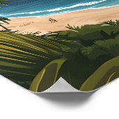 Schöner Platz Pitons San Lucia Poster (Ecke)