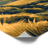 Schöner Platz Tafelberg Südafrika Reisen Poster (Ecke)