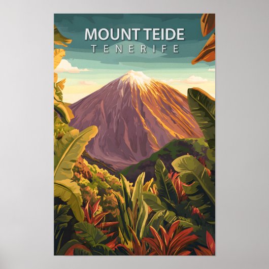 Schöner Platz Teide Tenerife Reisen Poster (Vorne)