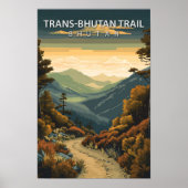 Schöner Platz Trans Bhutan Wanderweg Bhutan Poster (Vorne)