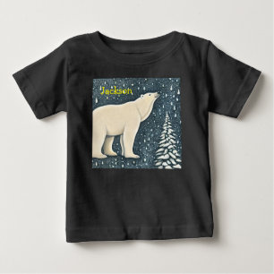 Schöner Polar-Bär Baby T-shirt