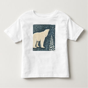 Schöner Polar-Bär Kleinkind T-shirt