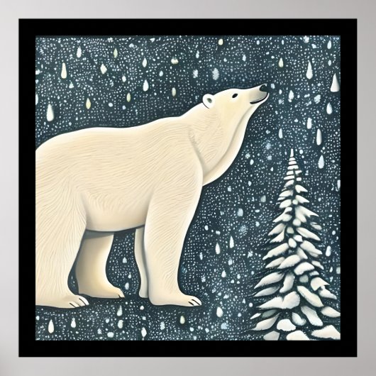 Schöner Polar-Bär Poster (Vorne)