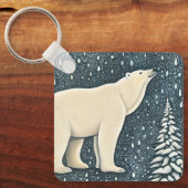 Schöner Polar-Bär Schlüsselanhänger (Vorderseite)