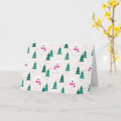 Schöner Polar-Bär und Weihnachtsbaum Karte (Gelbe Blume)