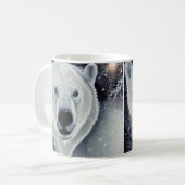 Schöner Polar Bear Kaffeetasse (Vorderseite Links)