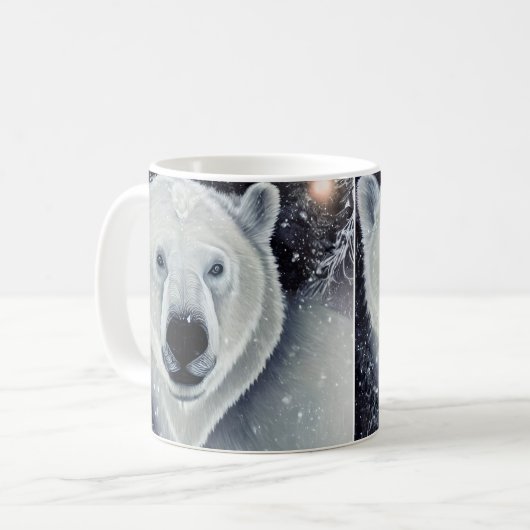 Schöner Polar Bear Kaffeetasse (Vorderseite Links)